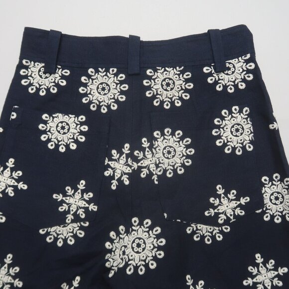 Zara Contrast Embroidered Culottes ZW Collection Size XS - Picture 9 of 14